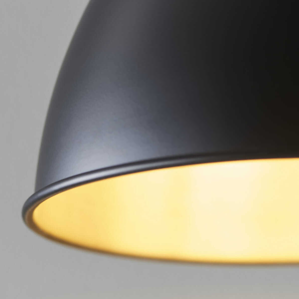 Jadalniana lampa wisząca Franklin 98750 Endon vintage cyna czarna