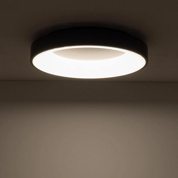 Nasufitowa lampa Nikki 11207 Nowodvorski LED 48W 3000K round czarna