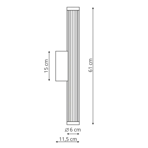 Łazienkowy kinkiet nad lustro VENA LP-1010/1W-60 WH LED 12W CCT IP44 chrom