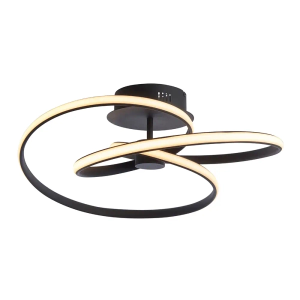 Ledowy plafon Dune 97633 LED 42W 3000K ze ściemniaczem czarny