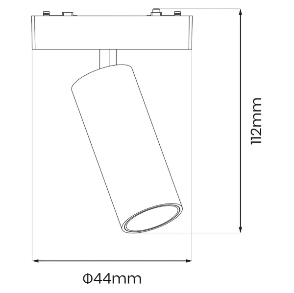 Lampa magnetyczna Tuya CCT ML2204 LED 9W 3000-6000K tubka biały