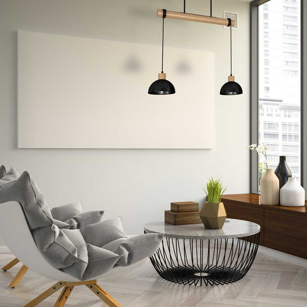 Loftowa lampa wisząca ERIK MLP7225 Milagro zwis do kuchni czarny