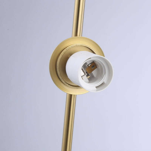 Lampa wisząca HERMI ABR-KMT-B Abruzzo do jadalni kula złota biała