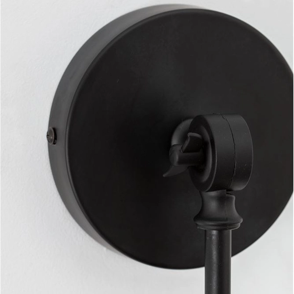 Ścienna LAMPA industrialna CURICO LE41988 Luces Exclusivas metalowa OPRAWA kinkiet regulowany czarny