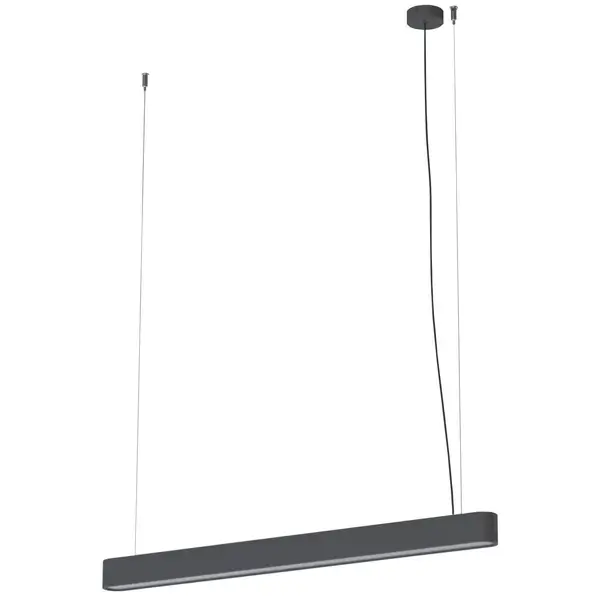 Lampa wisząca Soft 7535 listwa metalowa belka grafitowa