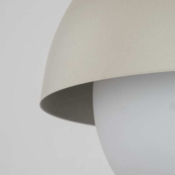 Lampa wisząca nad stół Bono 10274 kula do sypialni beżowa biała