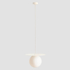 Zwisająca lampa nad stół LOOP 1125G9_L Aldex kulista kremowa