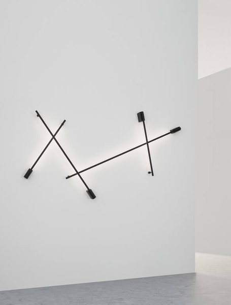 Ledowa listwa ścienna Buin lampa do przedpokoju 20W 3000K czarna