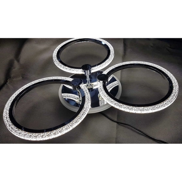 Sufitowa lampa DRS2032/3 rings 48 LED 47W 3000-6000K tryb nocny chrom