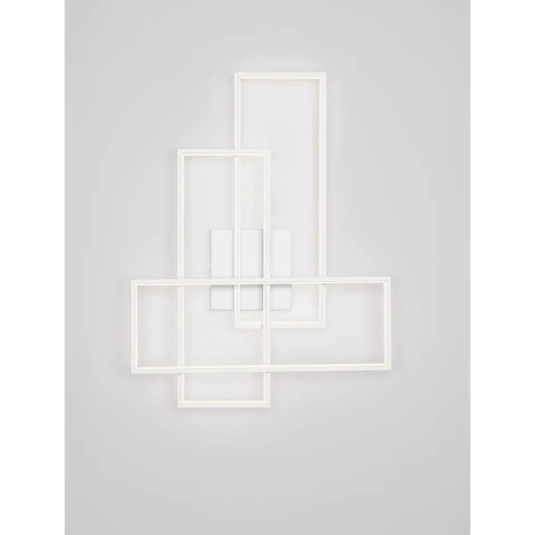 Lampa ścienna do salonu DENVERA LE45477 LED 48W 3200K ramki białe