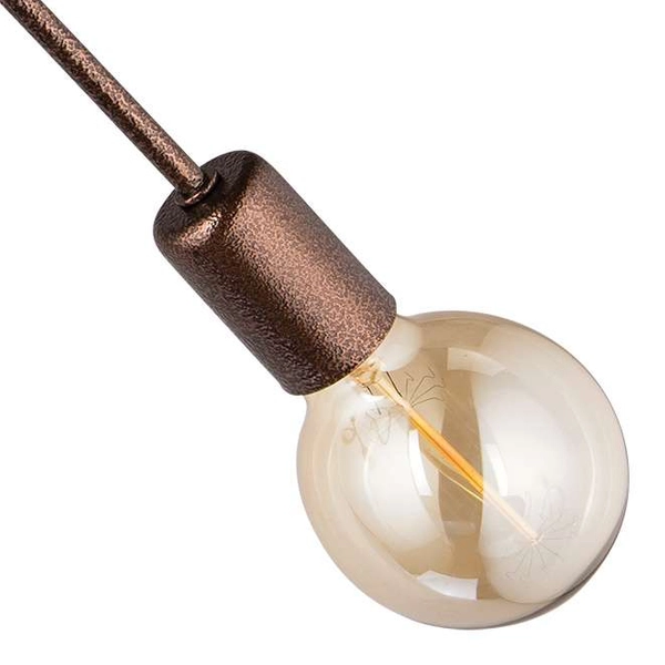 LAMPA sufitowa VEN W-LOOP/2 COP loftowa OPRAWA plafon pręty sticks miedź