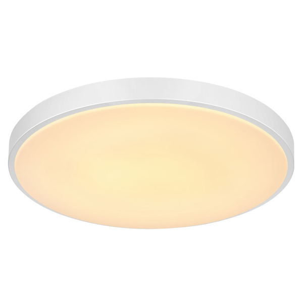 Minimalistyczna LAMPA sufitowa SONNY 41586-24 Globo okrągła LED 24W 2700K - 6000K do salonu srebrna