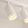 Trójpunktowa lampa przysufitowa Pipe Ring Spot ML2072 na belce biały
