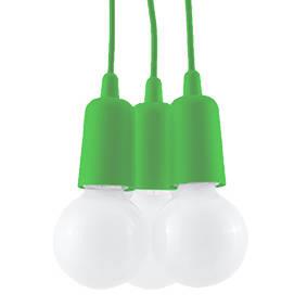 LAMPA wisząca SL.0582 pająk OPRAWKA zwis industrialny przewody kable zielony
