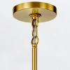 Wisząca lampa do salonu Marvele MARVELE6-AB-OPAL tubki mosiądz