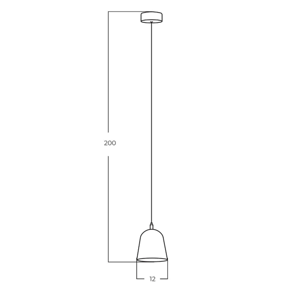 Wisząca lampa nad stół CAPRI AZ5645 Azzardo LED 5W 3000K metalowa biała