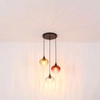 Potrójna wisząca lampa Sander 15748-3HR szklana multikolor