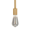 Klasyczna ścienna lampa Riva MSE010100394 Moosee metalowa złota