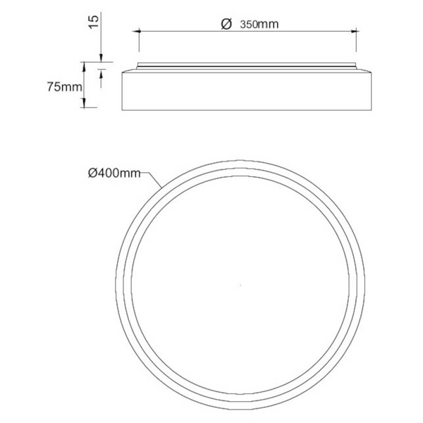 Ledowy plafon gabinetowy Felis R64391031 RL Light 24W 2700-6500K biały