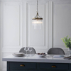 Salonowa lampa wisząca Marietta 112572 na łańcuchu mosiądz