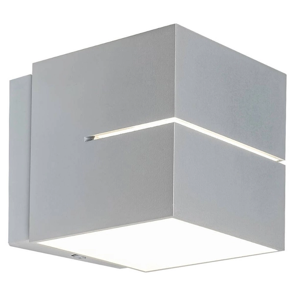 Minimalistyczna LAMPA ścienna KAUNAS 7018 Rabalux metalowa kostka do przedpokoju biała