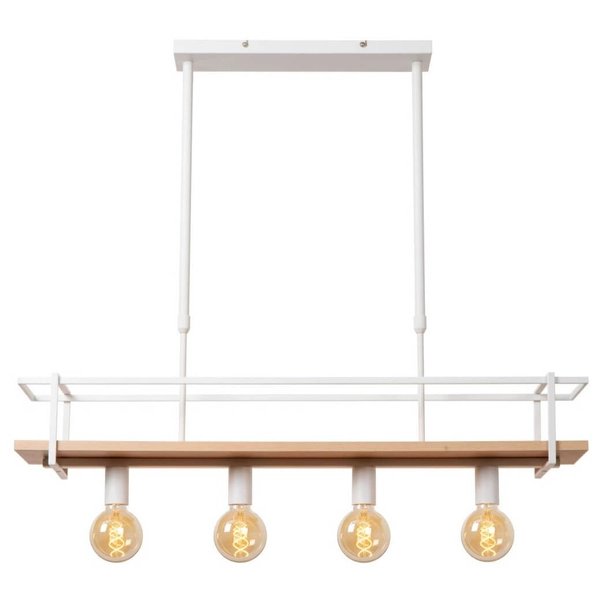 Kuchenna lampa wisząca Milonga 21432/04/31 drewniana biała