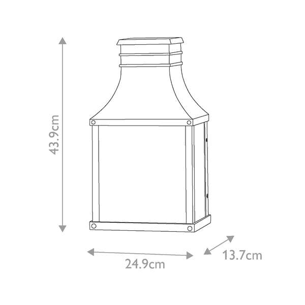 Zewnętrzna latarnia Beacon HK-BEACON-HILL7-MB Hinkley IP44 ogrodowa czarna