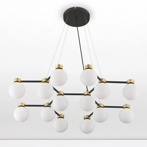 Wisząca lampa molekułowa CAMINOS LE44544 złoty czarny biały