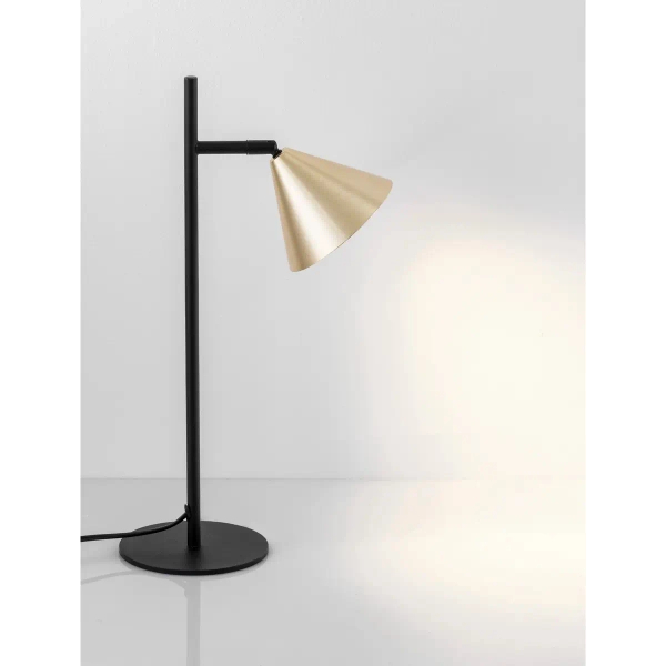 Elegancka lampka stołowa do biura SALVADO LE45598 złota