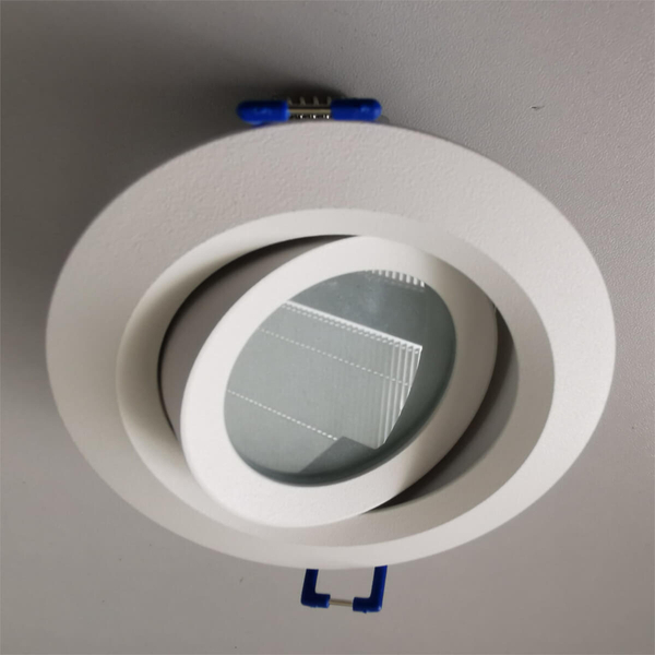 Metalowy wpust sufitowy LAGOS LP-4425/1RM WH Light Prestige regulowane oczko do zabudowy IP65 białe