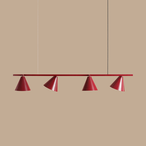 Nowoczesna lampa wisząca From 1108L15 Aldex stożki czerwone