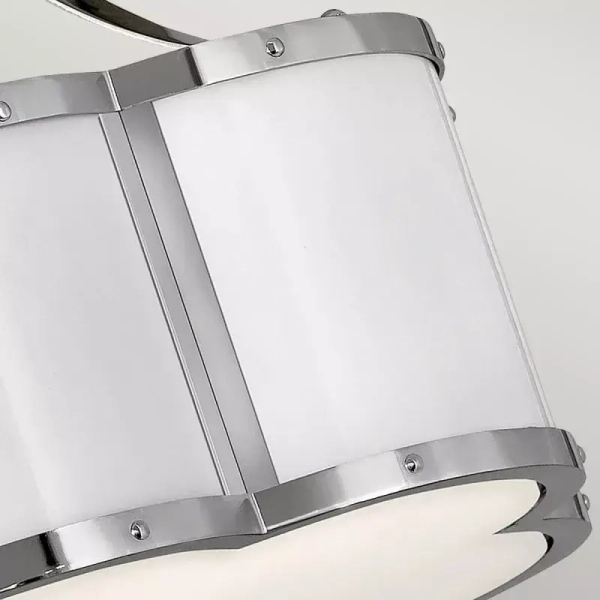 Szklana lampa sufitowa CHANCE QN-CHANCE-SF-S-PN polerowany nikiel