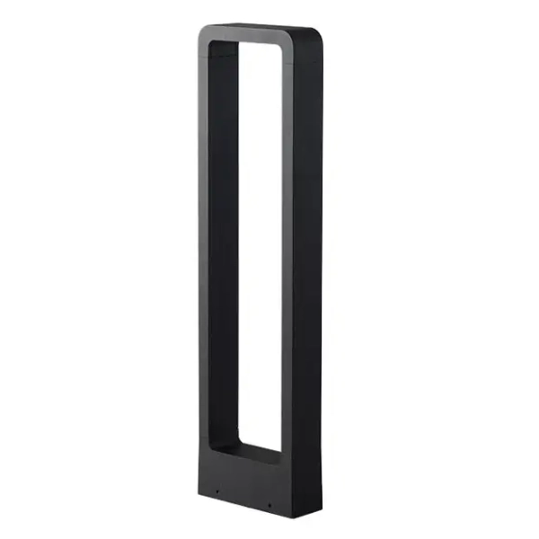 Ogrodowa lampa stojąca BRIDGE-GLB600WW prostokątna LED 7W 3000K IP65 czarna
