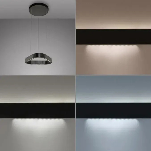 Regulowana lampa wisząca Q-STRETTO czarna 2689-18 1xLED 32W 2200-5000K na pilot
