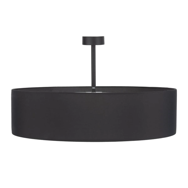 Okrągły plafon sypialniany Rondo 4245 TK Lighting tkaninowy czarny biały