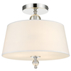 Abażurowa LAMPA sufitowa CANCUN C03957WH Cosmolight klasyczna do salonu biała