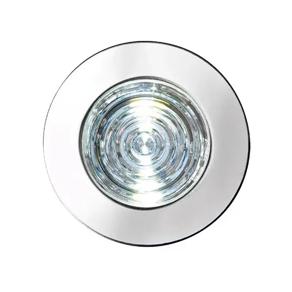 Wpustowe oczka 10 szt. IKON 76616 LED 0,75W 6500K z wtyczką IP67 srebrne