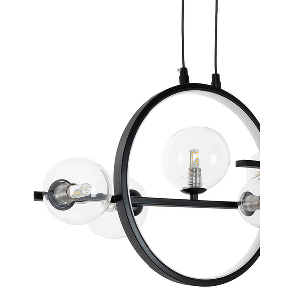 Lampa wisząca do salonu Alure Line Twin MSE010100346 Moosee LED 16W 3000K czarna