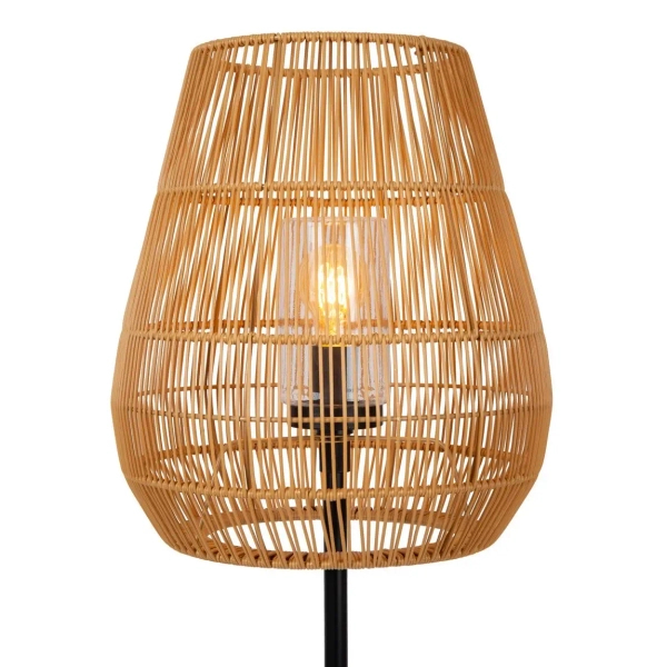 Lampa podłogowa NERIDA 03845/81/72 IP44 do salonu drewniany