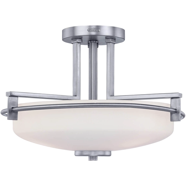 LAMPA sufitowa Taylor QZ-TAYLOR-SFBATH Elstead QUOIZEL szklany plafon łazienkowy chrom