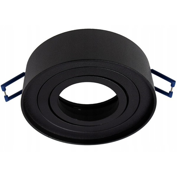 Wpust LAMPA sufitowa SLP8134 MDECO wpuszczana OPRAWA regulowana do zabudowy czarna OUTLET