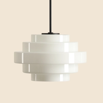 Wisząca lampa nad wyspę Filo Milky 9002PL_G1_M biała czarna