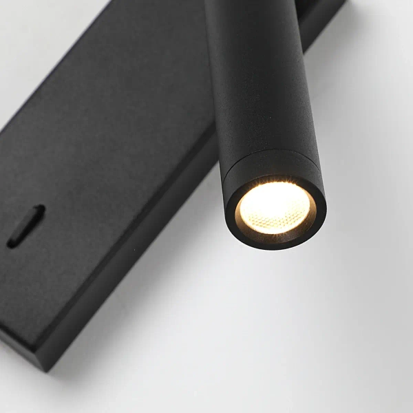 Regulowany kinkiet ścienny Cali WL-21017-BL LED 2,5W 3000K tuba czarna
