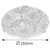 Plafon LAMPA sufitowa ANDRA 3234 Rabalux szklana OPRAWA okrągła LED 12W 4000K we wzorki chrom białe