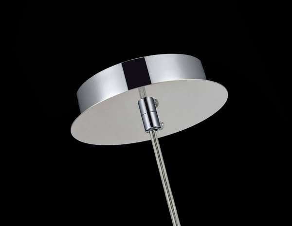 LAMPA wisząca FERMI P140-PL-110-1-N Maytoni szklana OPRAWA glamour ZWIS okrągły z kryształkami chrom przezroczysty