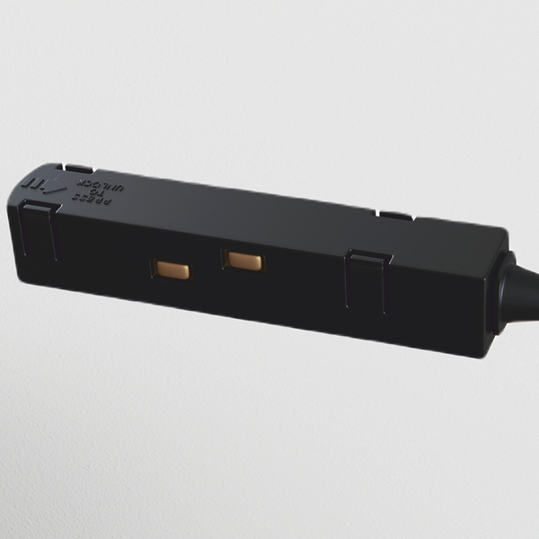 Łącznik zasilania do szyn magnetycznych S35 TRA004CPC-22B czarny
