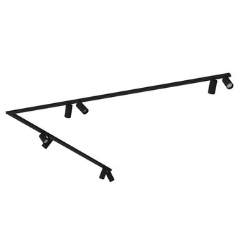 Reflektorowa lampa sufitowa Mono 7723 nowoczesna nad łóżko czarna