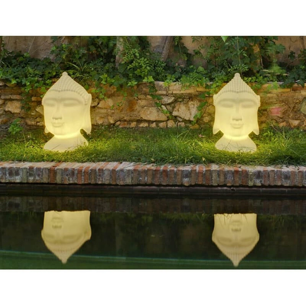 Podłogowa lampa Goa LUMGA040OFNW LED 7W 6000K IP65 Buddha biała