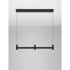 Potrójna lampa wisząca do salonu CORVETA LE45426 LED 12W 3000K czarna