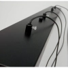 Wisząca lampa na listwie Linea XT068-4P Step nad wyspę czarna